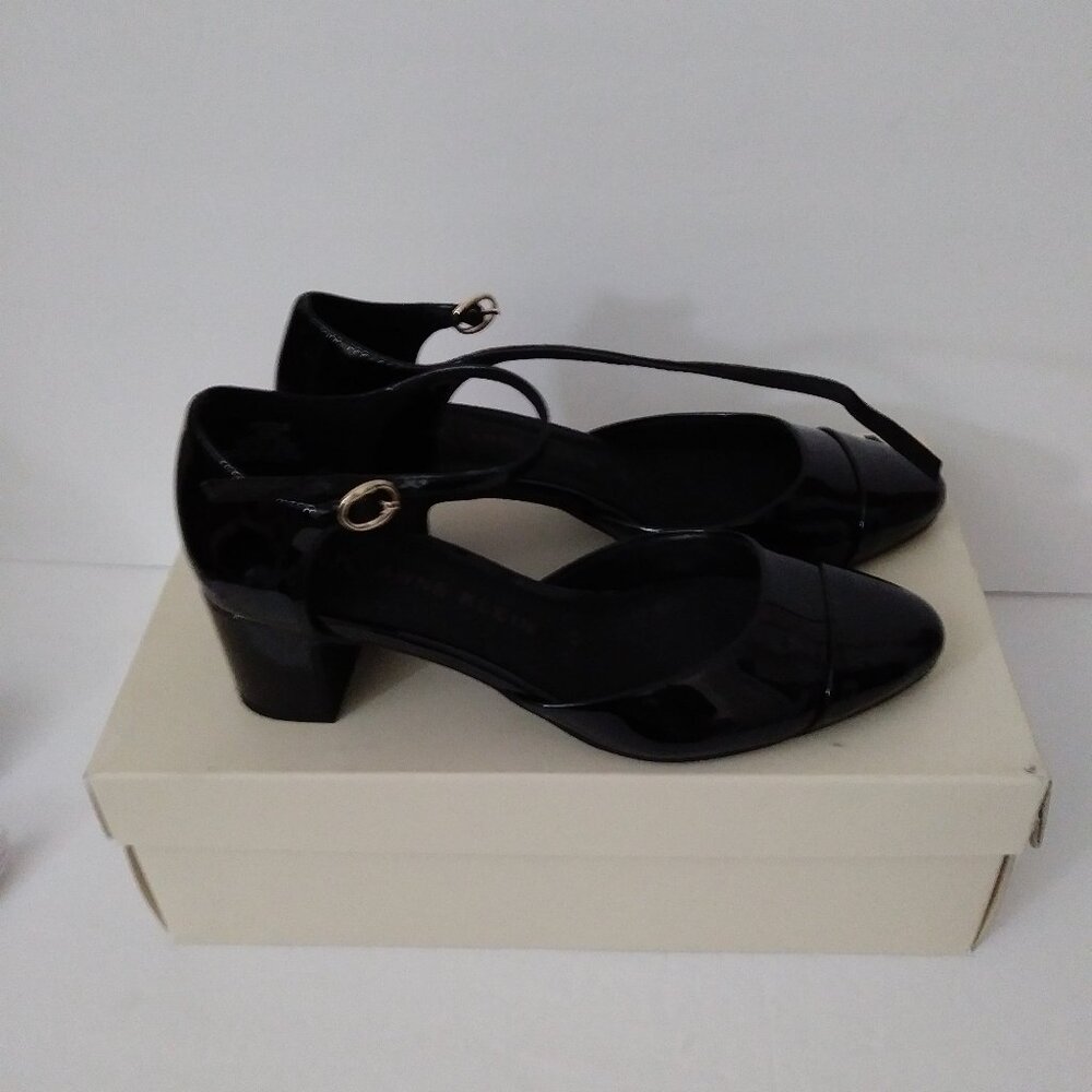 Anne Klein Akpicus Black Patent Shoes 5.5 M